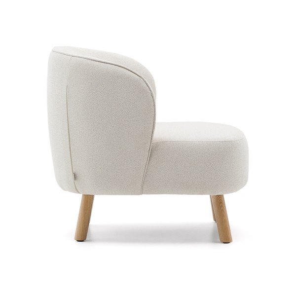 Krémové ženilkové kreslo Ulit – Kave Home-image-3