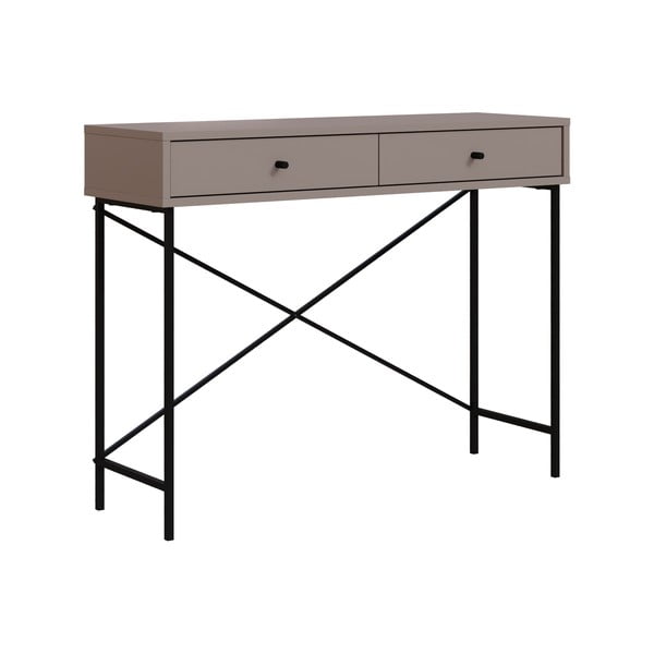 Sivobéžový konzolový stolík 35x110 cm Titan – Marckeric