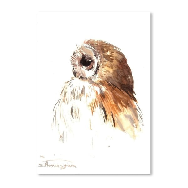 Autorský plagát Brown Owl od Surena Nersisyana, 42 x 30 cm