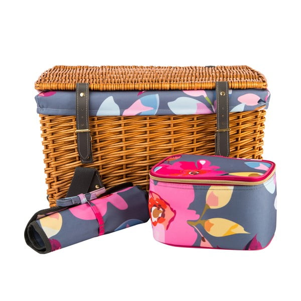 Prútenný piknikový kôš s vybavením pre 4 osoby Navigate Basket-image-1