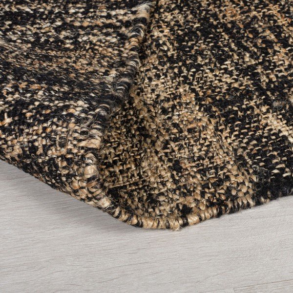 Čierny jutový koberec Flair Rugs Idris, 160 x 230 cm-image-4