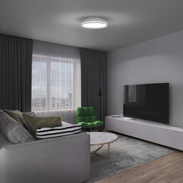 Biele stropné svietidlo SULION Orion, ø 40 cm-image-4