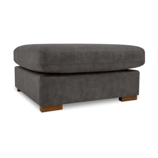 Antracitová podnožka z imitácie kože Hamburg – Scandic-image-4