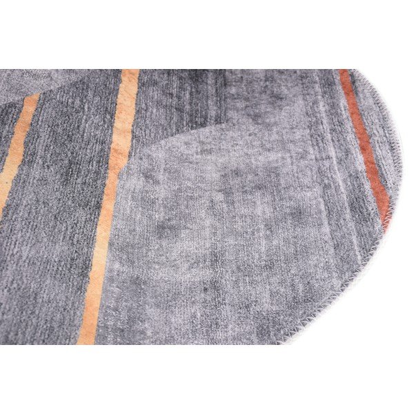 Sivý umývateľný koberec 120x180 cm Oval – Vitaus-image-2