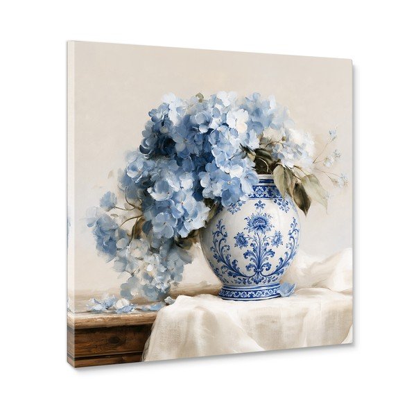 Tlačený obraz na plátne 60x60 cm Porcelain Vase – Styler-image-3