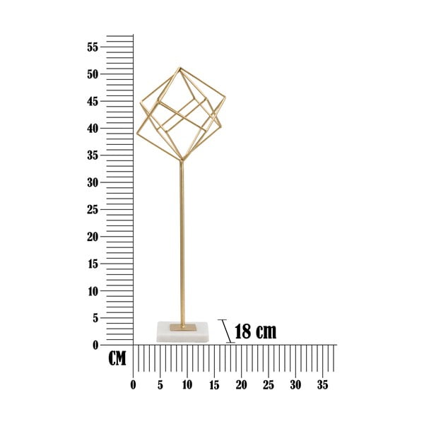 Soška v zlatom dekore Mauro Ferretti Cube-image-2
