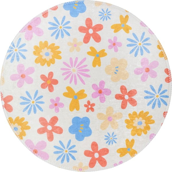 Prateľný detský koberec ø120 cm Joyfull Garden – Vitaus