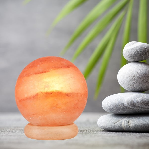 Oranžová soľná lampa, výška 16 cm Sally - LAMKUR-image-1