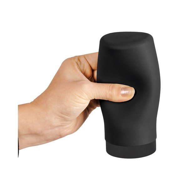 Čierny silikónový dávkovač na mydlo Wenko Easy Squeez-e-image-2