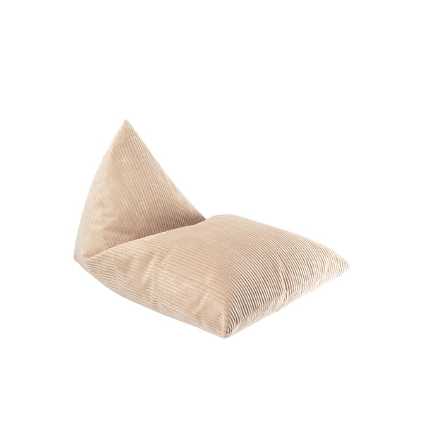 Svetlohnedý menčestrový detský sedací vak Big Lounger – Wigiwama