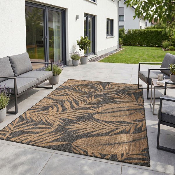 Čierny/hnedý vnútorný a vonkajší koberec 160x230 cm Mira 1451 – Ayyildiz Carpets-image-1