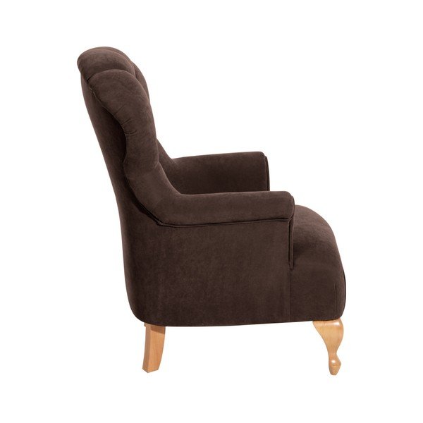 Hnedé kreslo Max Winzer Camilla Velor-image-1