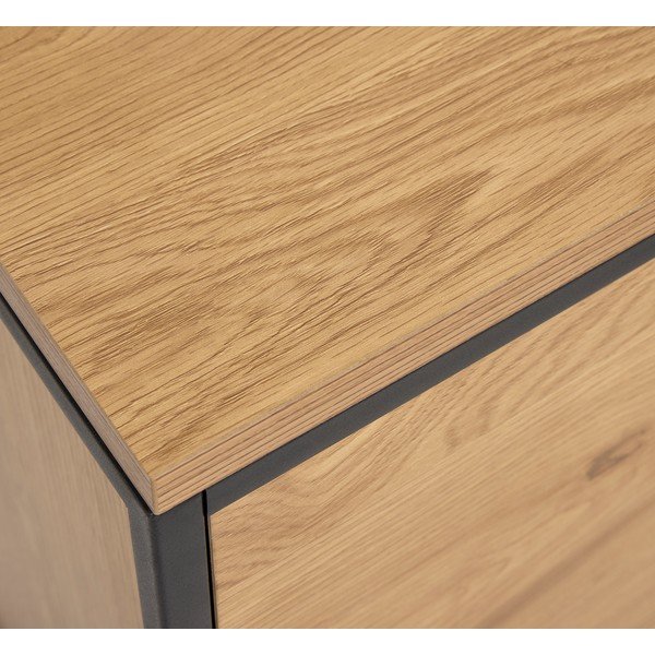 Komoda v dekore duba v prírodnej farbe 104,5x80x45 cm Cesura – Unique Furniture-image-3