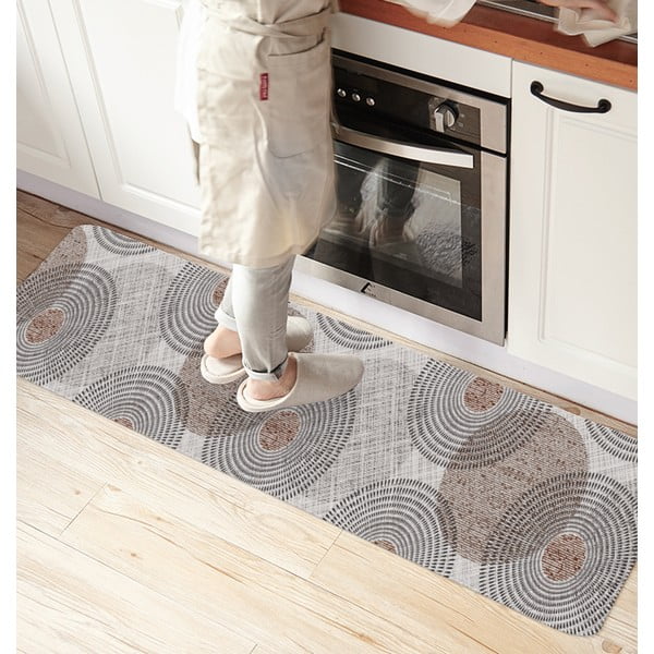 Sivý prateľný koberec behúň 58x190 cm – Oyo Concept-image-4