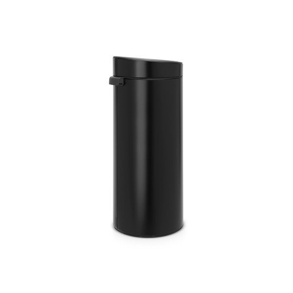 Matne čierny dotykový oceľový odpadkový kôš 30 l Touch Bin – Brabantia-image-3