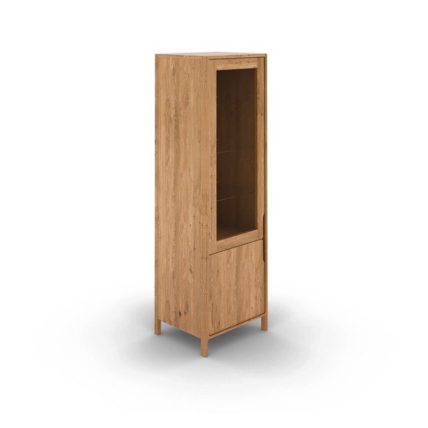Vitrína z dubového dreva v prírodnej farbe 59x188 cm Twig – The Beds-image-2