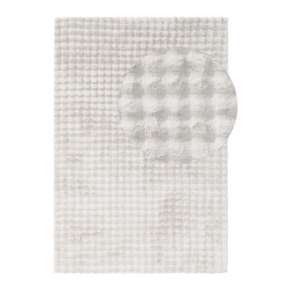 Biely umývateľný koberec 80x150 cm Bubble White – Mila Home