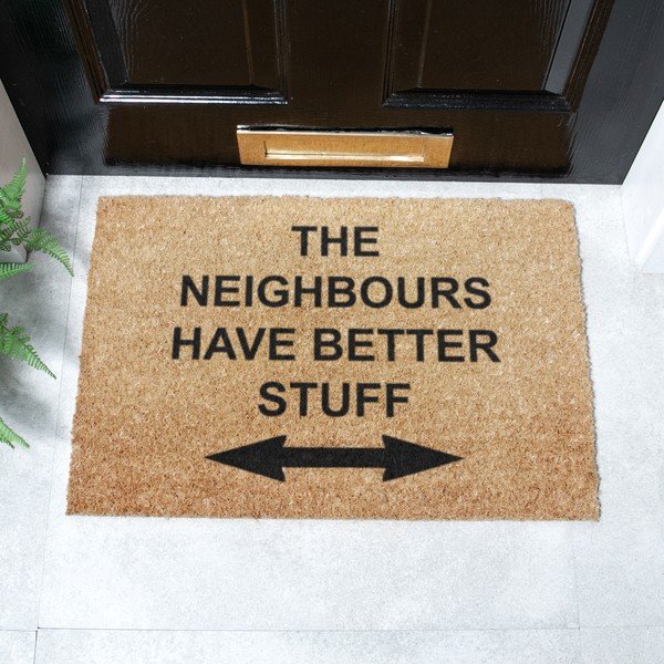 Rohožka z kokosového vlákna 40x60 cm Neighbours Have Better Stuff – Artsy Doormats-image-2