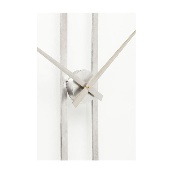Nástenné hodiny v striebornej farbe Kare Design Clip, priemer 60 cm-image-2