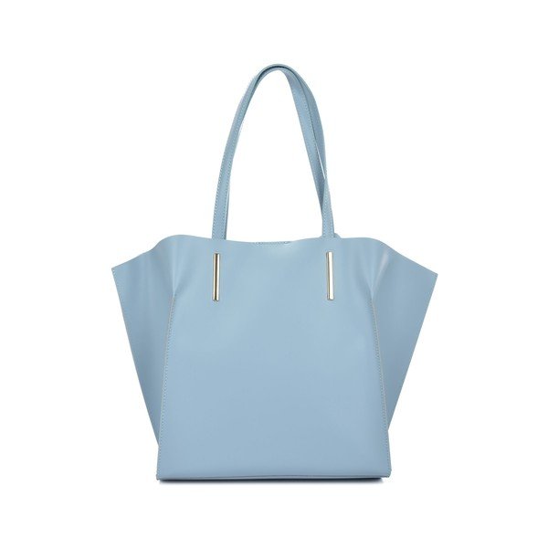 Svetlomodrá kožená kabelka Mangotti Bags Caritta-image-3