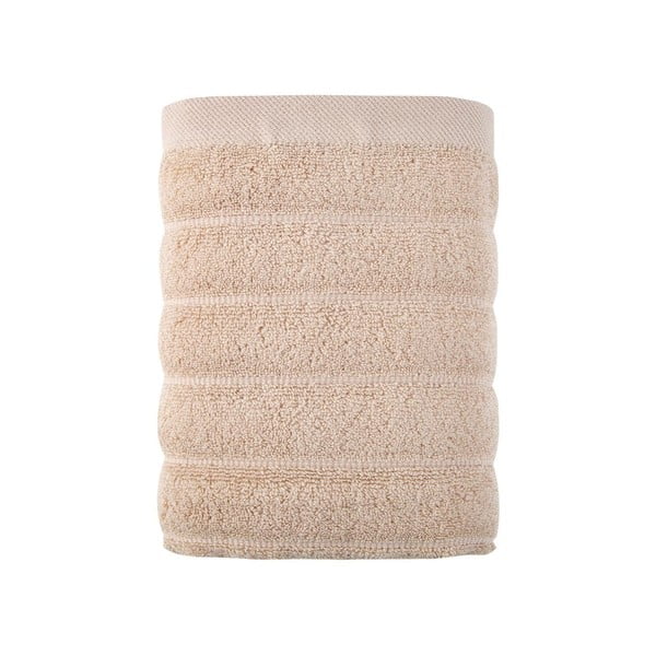 Béžový bavlnený uterák 30x50 cm Frizz – Foutastic