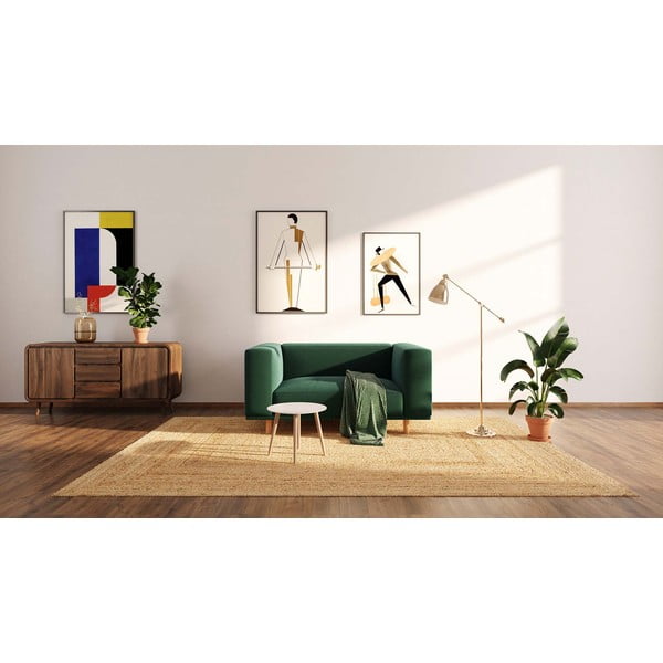 Tmavozelené zamatové relaxačné kreslo Kukumo – Ame Yens-image-3