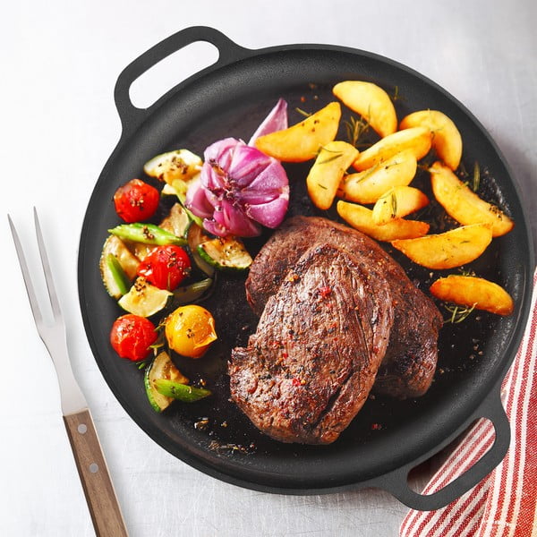 Grilovacia liatinová panvica ø 35 cm LITINA – Orion-image-1