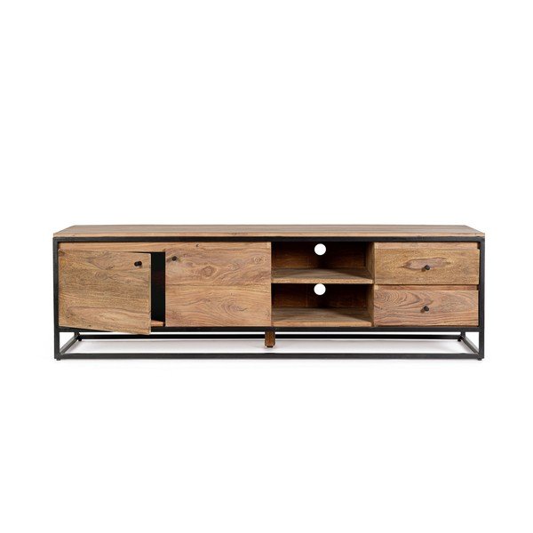 TV stolík z masívu sheesham v prírodnej farbe 175x50x45 cm Nartan – Bizzotto-image-3