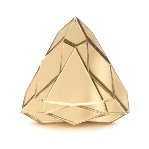Prsteň Baguera Vectory Trilliant Gold, 1.8 cm