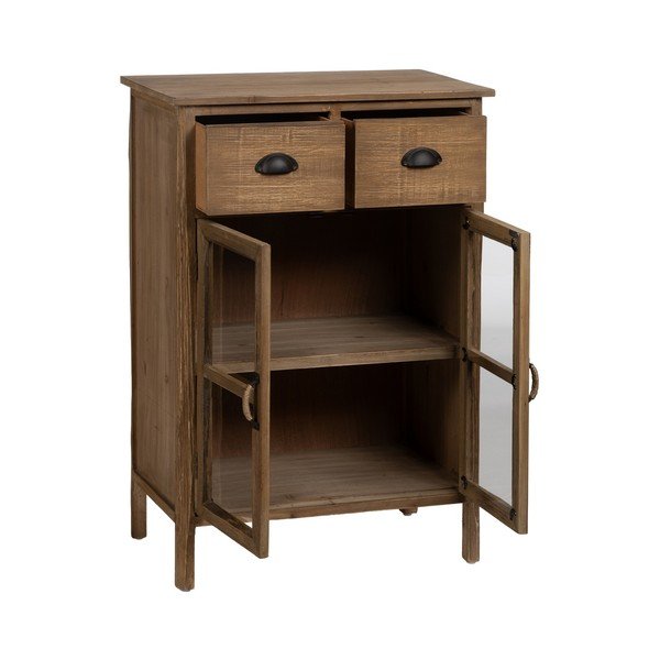 Vitrína z jedľového dreva v prírodnej farbe 64x92,5 cm – Ixia-image-2