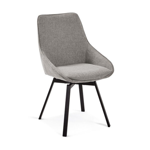 Sivá jedálenská stolička Jenna – Kave Home