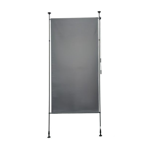 Sivá kovová/látková balkónová zástena 120x225 cm – Garden Pleasure