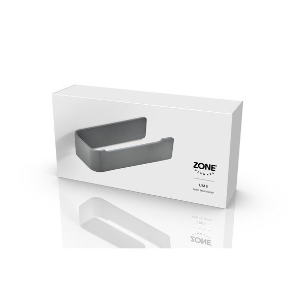 Sivý nástenný kovový držiak na toaletný papier Ume – Zone-image-2