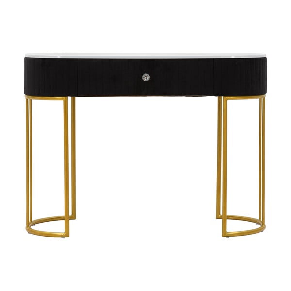 Konzolový stolík v čierno-zlatej farbe 43x100 cm Montpellier – Mauro Ferretti