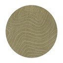 Kaki ručne tkaný vlnený okrúhly koberec ø 160 cm Mesmerise Sage – Flair Rugs