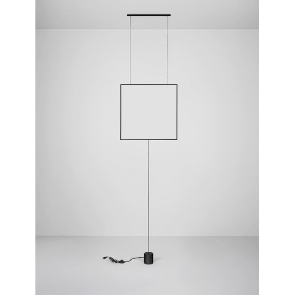 Matne čierna kovová LED stojacia lampa (výška  392 cm) Dahlia – Nova Luce-image-4