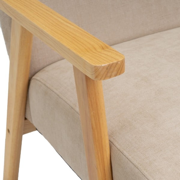 Béžové ženilkové kreslo Vintage – Casa Selección-image-1