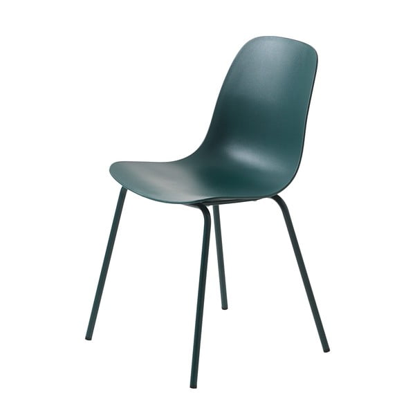 Tyrkysovomodrá plastová jedálenská stolička Whitby – Unique Furniture-image-2