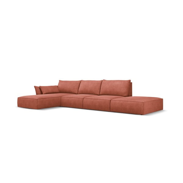 Červená rohová pohovka (ľavý roh) Vanda - Mazzini Sofas-image-2