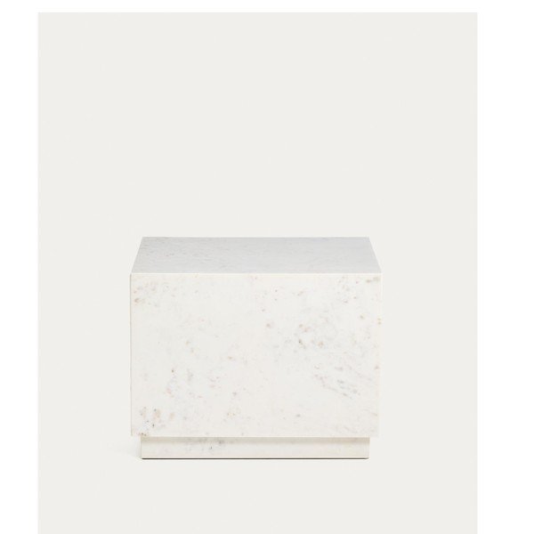 Mramorový odkladací stolík 50x50 cm Sorein – Kave Home-image-3