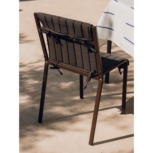 Tmavohnedá kovová záhradná stolička Oto – noo.ma-image-4