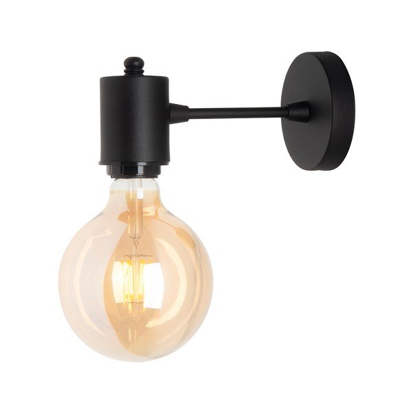 Čierne kovové nástenné svietidlo Alto - Squid Lighting-image-2