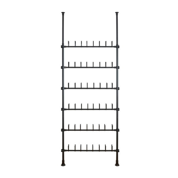 Čierny kovový teleskopický stojan na topánky Herkules – Wenko-image-4