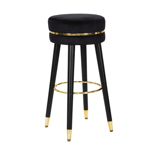 Čierna barová stolička Mauro Ferretti Paris Nero/Gold