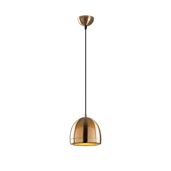 Závesné svietidlo v bronzovej farbe s kovovým tienidlom ø 17 cm Mugo – Opviq lights