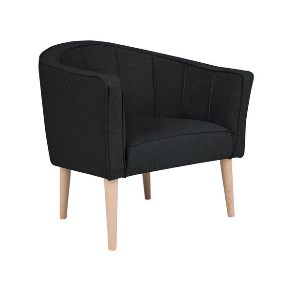 Čierne kreslo Kooko Home Piri