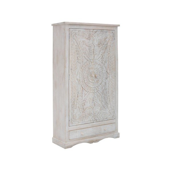 Biela šatníková skriňa z mangového dreva 100x175 cm Rana – Støraa-image-1