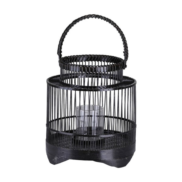 Čierny dekoratívny lampáš A Simple Mess Stakke