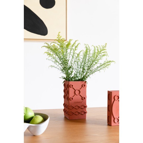 Oranžová váza z betónu Graphic – Zuiver-image-3