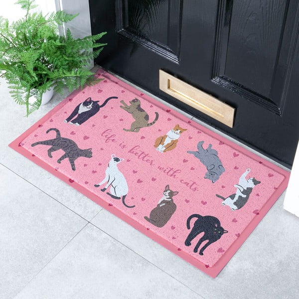 Rohožka 40x70 cm Life Is Better With Cats – Artsy Doormats-image-1
